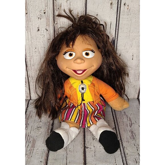 14" Vintage 1994 Fisher-Price Puzzle Place Kiki Flores Plush Doll Rubber Face - Picture 1 of 3